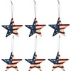 Decor Metal Barn Stars Set of 6 - Hanging American