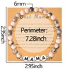 Mama Natural Stone Beaded Bracelets for Mom Christmas Birthday Gifts