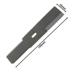 SPARES2GO Metal Blade for Bosch AXT 180 200 2000 Rapid 2200 Garden Shredder (195mm)