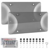 Alpmosn License Plate Frames with Screw Washers and Cap, Car