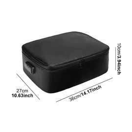 Fireproof Document Box,Fire Proof Documents Storage Box with Lock,Box Files Portable,Waterproof and Fireproof Document Organiser,Paperwork Organiser for Passports, Certificates, Valuables