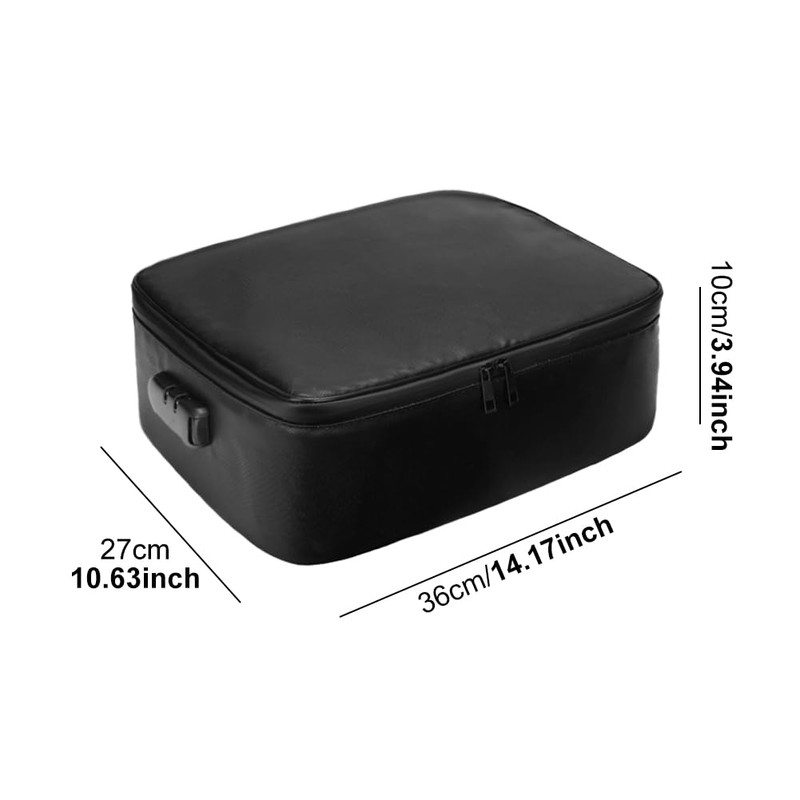 Fireproof Document Box,Fire Proof Documents Storage Box with Lock,Box Files