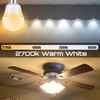 Elmoyle E12 LED Candelabra Light Bulbs 60Watt Equivalent, Warm White
