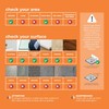 WALPLUS 3D Tile Stickers Peel and Stick Backsplash Splashback Decals