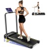 Portable Folding Treadmill with 3 Level Incline, Walking Pad with