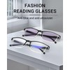 TERAISE 4 pairs Fashion Anti-blue Light Anti-UV Reading Glasses with