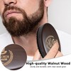 Maalgic Boar Bristle Beard Brush for Men, Natural Wood Travel
