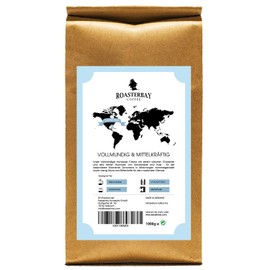 Coffee | Roasterbay Premium Crema from Honduras | Whole Coffee Beans | Mild Roasting | 100% Arabica | 500 g