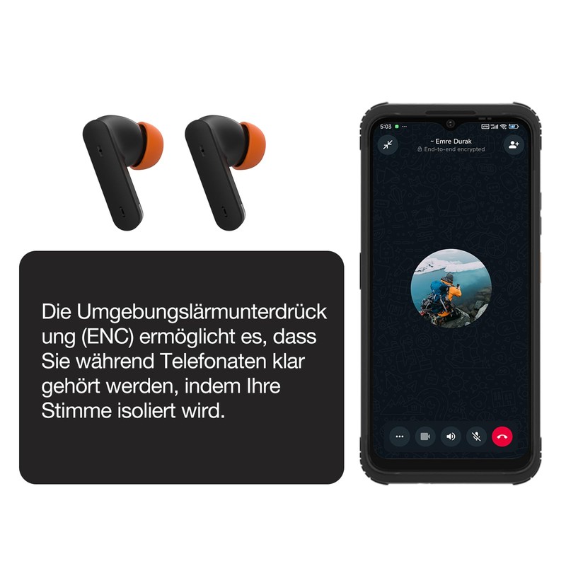 AGM Buds 3 True Wireless Bluetooth Earbuds + Charging Case