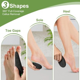 KuuCare Pumice Stone for Feet, 3 Pack Natural Earth Lava Foot Callus Remover & Pedicure