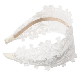 IWOWHERO Lace Wide Headband for Women Elegant Hair Decor Lightweight Floral Design for Everyday Use Parties Special Occasions Comfortable Durable Accessory