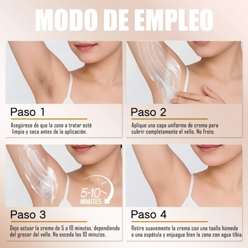 Crema Depilatoria Íntima Hombres Mujeres Piel Normal
