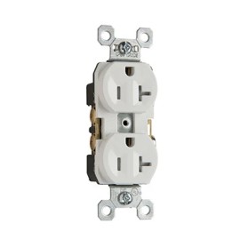 Pass & Seymour 20A 125V 2-Pole 3-Wire NEMA 5-20R Light Almond Duplex Receptacle