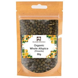 Organic Allspice Whole 50g by Manor Springs Organic