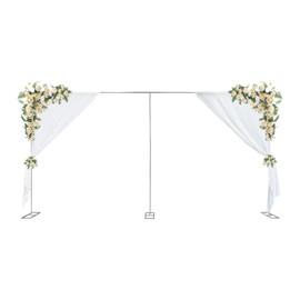 DouSeiAi 10x20FT Portable Pipe and Drape Backdrop Stand Kit, Professional Background Support, Adjustable Metal Photoshoot Stand for Parties Wedding Celebration Photography Stage Decor