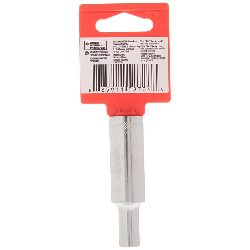 CRAFTSMAN Deep Socket, Metric, 3/8-Inch Drive, 6mm, 6-Point (CMMT99141)
