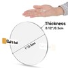 Gartful 50pcs Transparent Acrylic Sheet Circle - 1 inch, 0.12"