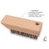 Hiking Shoe Brush with Fibre Natural Bristles, Ideal for Travelling,