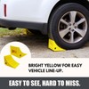 SECURITYMAN Heavy Duty Wheel Chocks (2 Pack) - Durable, Non-Slip,