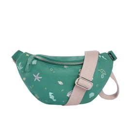 Ecoright Women's Bum Bag, Canvas Crossbody Bag, Women's Belt Bag for Hiking, Running, Sports, Travel, Underwater, Cotton waist bag with adjustable shoulder strap