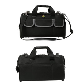 Tool Bag, Heavy Duty Tools Storage Bag with Wide Open Mouth, Multi-Purpose Tools Tote, Tool Bag Organizer for Home DIY & Equipment Storage with Shoulder Strap