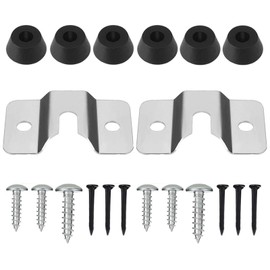 2 Sets Dart Board Bracket, Dartboard Bracket, Dart Board Bracket for Wall, Dart Board Fittings, Dart Board Mount for Hanging Dartboards Includes Screws and Stabilisers Dart Board Hanging Kit