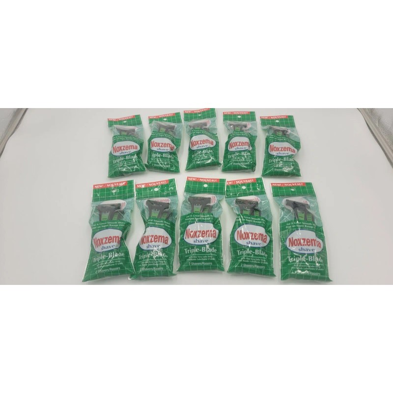 Blade Noxzema Disposable Razors Triple Blade 20-Razors/10-packs of2each Sealed