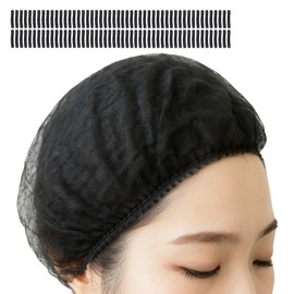 BrightLala Disposable Hair Caps, Non-woven Fabric, 100 Sheets or 20 Sheets for Hair Removal, Factory Non-woven Hat, Cap, Hair Loss, 100 Sheets, Free size