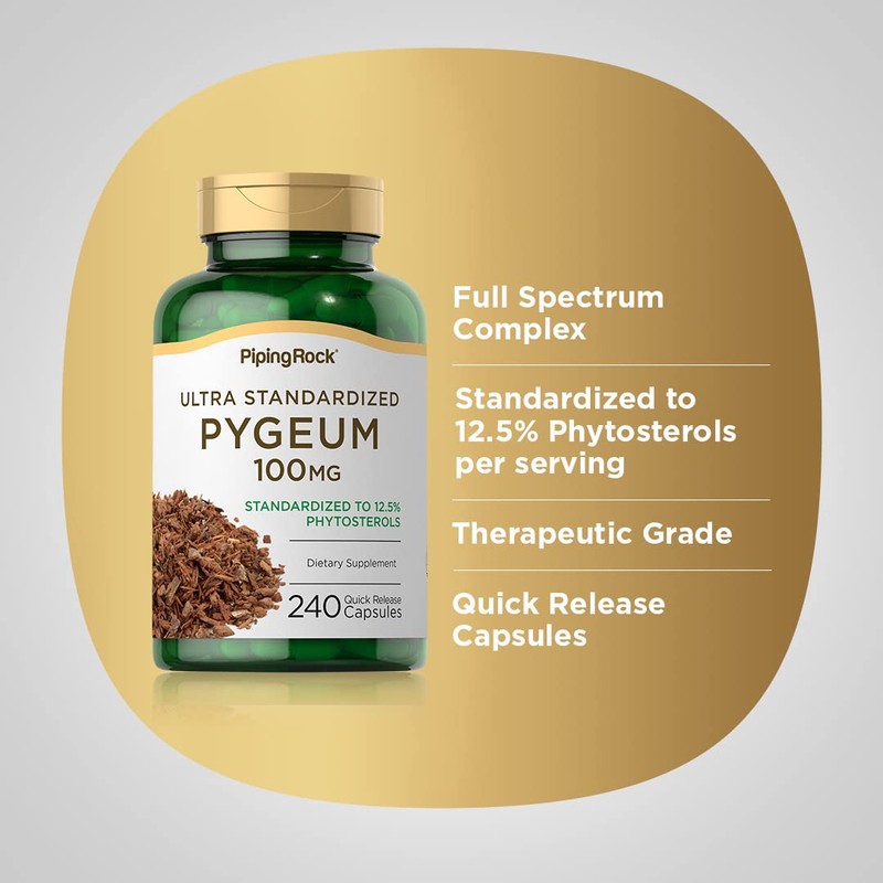 Piping Rock Pygeum Supplement for Men and Women | 100mg