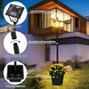 ILANCK 64 Inch Solar Lamp Post Light with Planter, 60