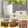 WMYCONGCONG 90pcs Small Hinge Buckle Latches 60pcs and 27x32mm Antique
