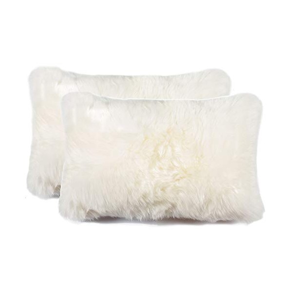 Set of 2, Natural Lush & Thick Pile Polyfil Insert