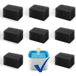 Cat Water Fountain Filters, Pack of 8 Cat Fountain Sponge Filter Pre-Filter Sponges for 84oz/2.5L Automatic Cat Fountain