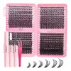 804 Extensiones De Pestañas Postizas Kit Maquillaje Completo