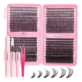 804 Extensiones De Pestañas Postizas Kit Maquillaje Completo                                                                                          