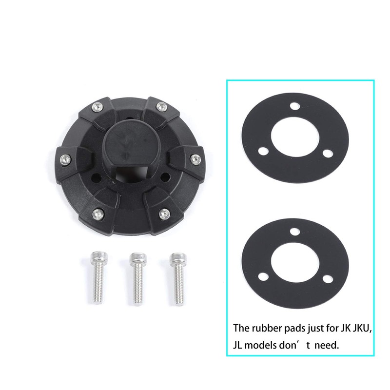 Voodonala Cubierta de base de antena de radio Jeep para