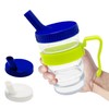 pegirra Control Flow Cup With Two Style Lids,Lightweight Clear Senior