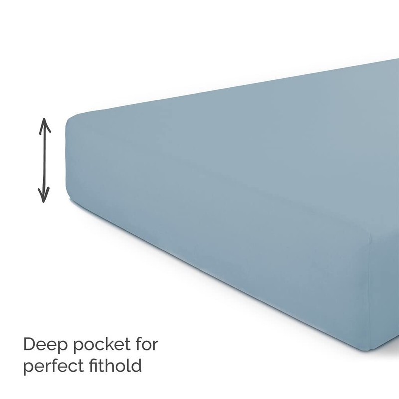 Walra Fitted Sheet 90 x 200 cm Jersey, 100% Cotton