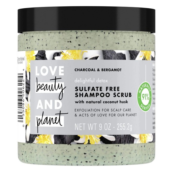 Love Beauty and Planet Delightful Detox Charcoal Shampoo Scrub - 8oz, pack of 1