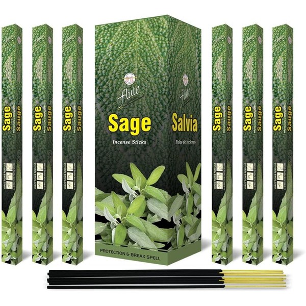 Flute Sage Premium Incense Sticks | Total 200 Sticks |