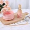 7Pcs Matcha Whisk Set with Ceramic Whisk Holder Matcha Bowl