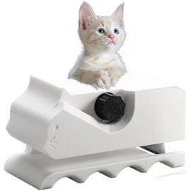 Yeanifeana Cutter for Cat Scratchers,3D Printed Kitten Shaped Cutter Cardboard Handheld Cardboard Cutter Tool, DIY Cat Scratchers Cardboard Strip Tool, Cardboard Cutting Machine for Cat Lovers (white)