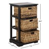 Safavieh American Homes Collection Halle Distressed Black 3 Wicker Basket