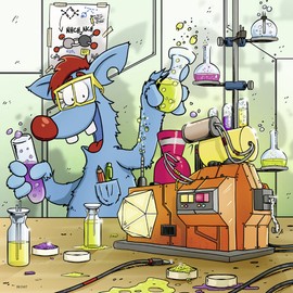 Ravensburger Puzzle 08045 Woozle Goozle Cover Laboratory and Underwater