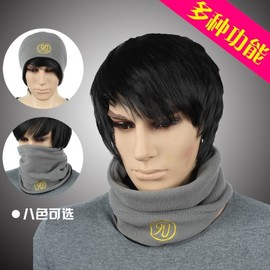 International Winter Fleece Neck Warmer for Men & Women, Riding Neck Scarf, Korean Style Cold Protection Gaiter Free Size/90 Black Khaki 3ea