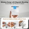 NIORSUN Rechargeable RGB Shower Light with Silicone Cover - Wireless