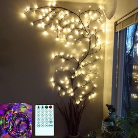 The Light Garden Lighted Willow Vine Remote Controlled Multicolor