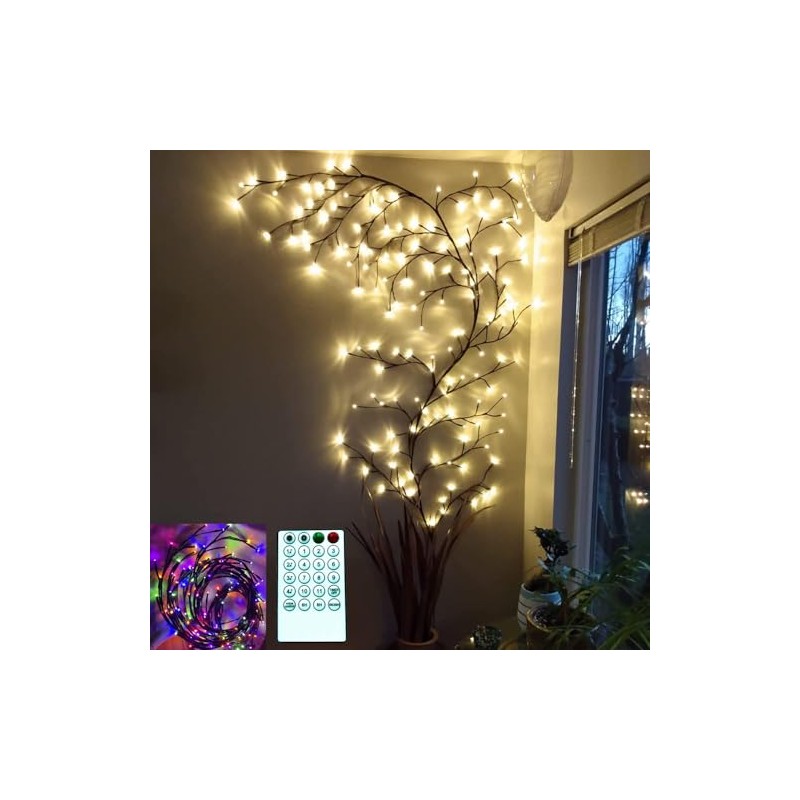 The Light Garden Lighted Willow Vine Remote Controlled Multicolor