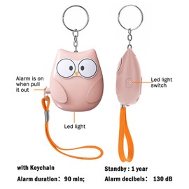 Ceozon Personal Alarms for Women Elderly 130 dB Siren Loud Personal Alarm with Strobe Light Small Personal Safety Alarm for Girls Kids (Pink)