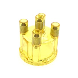 Transparent Distributor Cap Replacement for  Dune Buggy Bug Ghia Baja Bus, Yellow